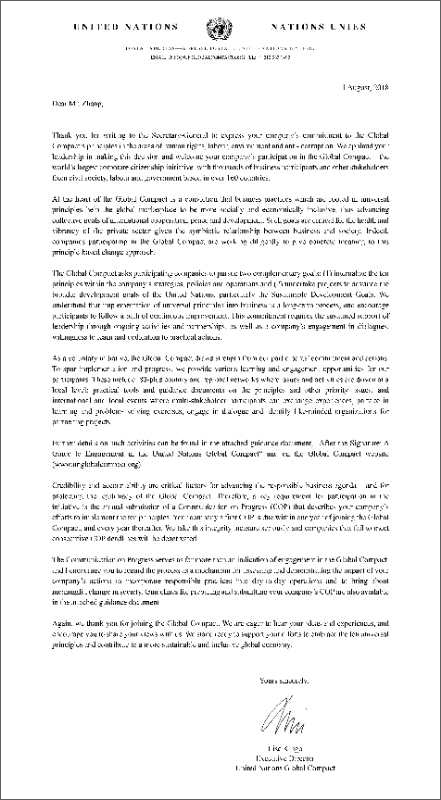 天博游戏平台加入联合国全球契约组织 助推新旧动能转换可持续发展