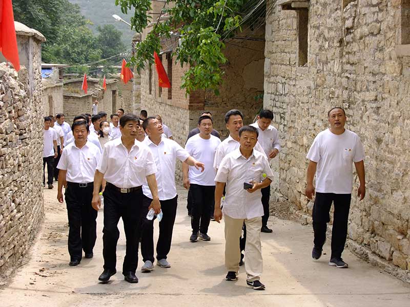让党旗高高飘扬---天博游戏平台集团党员参观大峰山红色教育基地活动