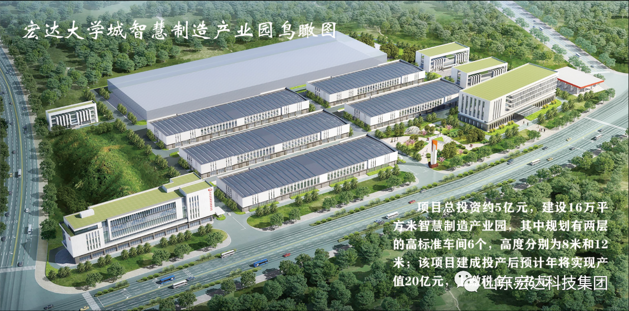 天博游戏平台大学城智慧制造产业园鸟瞰图